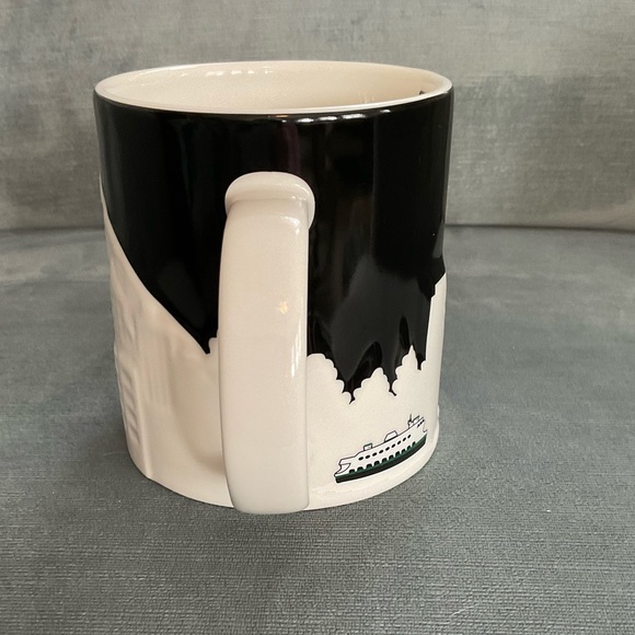NWOT 2012 Collector’s Series 16oz ceramic Starbucks Seattle raised design mug - Picture 4 of 10